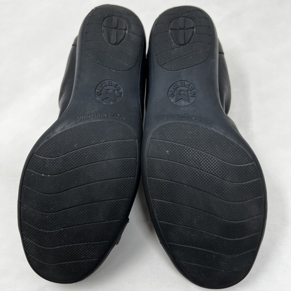 Mephisto Womens Amelia Black Calfskin Patent Cap Toe Ballet Flat Shoes 5 US 7.5 - Picture 10 of 10